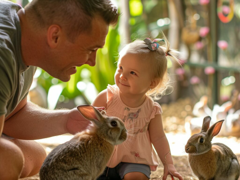 Up close petting zoo experience